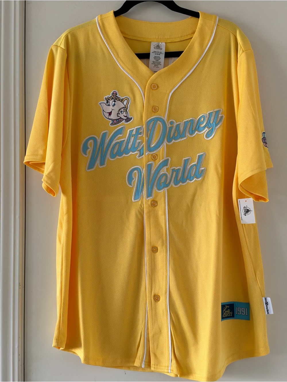 Walt Disney World Yellow Beauty and the Beast Belle Baseball Spirt Jersey